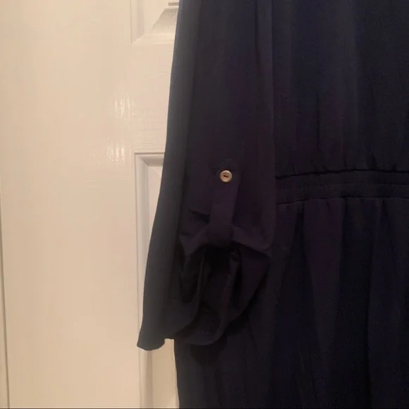 Always Indigo Navy Blue Jumpsuit - Picture 2 of 9